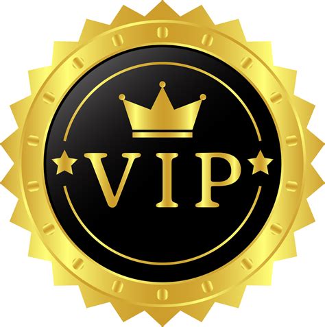 Glossy Vip Black Glass Label With Gold Crown Vip Membership For Night