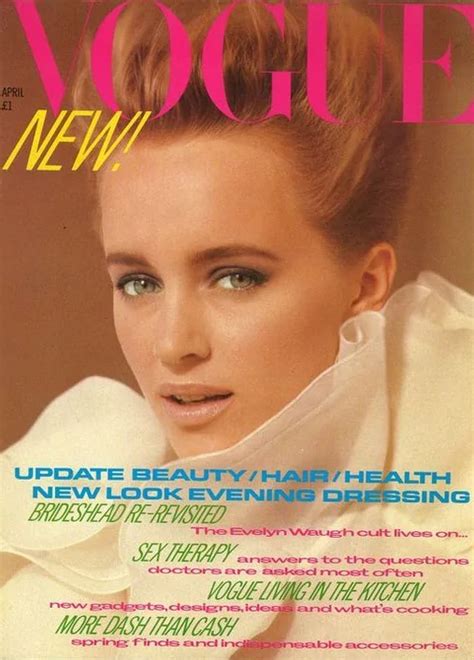 690 Susan Hess April 1981 1159 British Vogue Covers History Of