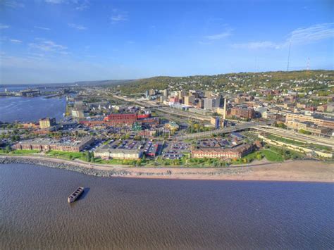 Duluth And Lake Superior In Summertime Stock Image Image Of Minnesota