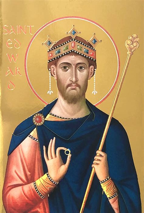 St Edward The Confessor Icon Greeting Card Westminster Abbey Shop