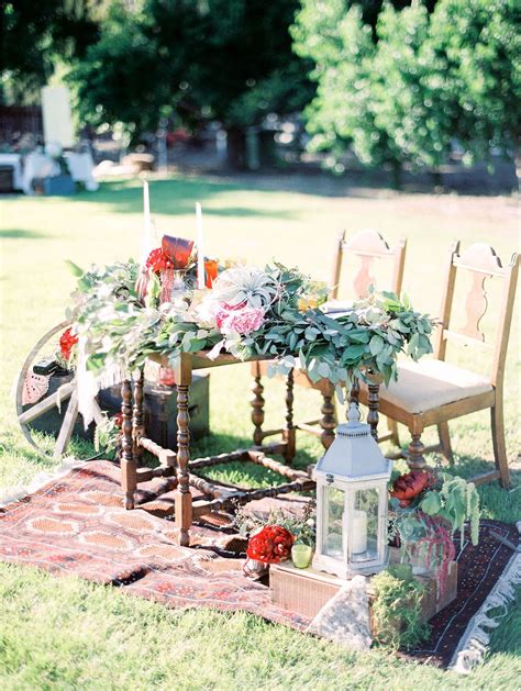 This is a floral designers dream table. Bohemian Sweetheart Table (With images) | Sweetheart table, Table decorations, Decor