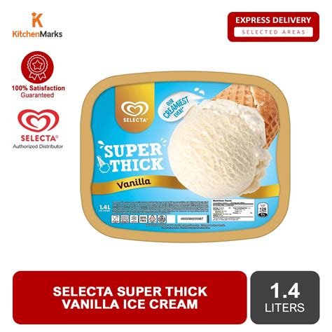 Selecta Super Thick Vanilla Ice Cream 14l Shopee Philippines