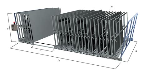 Mobile Frame Rack Motorised Eurostorage Storage Sheets