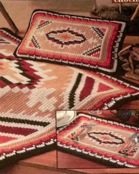 Crochet Afghan Pattern Southwest Vintage By Sewprettypatterns
