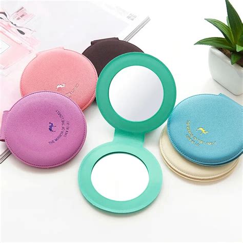 1pc Portable Lovely Mirror Candy Colored Camel Women Cosmetic Compact