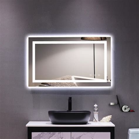 40 X 24 Led Bathroom Wall Mirror Illuminated Light Lamp Dimming Anti