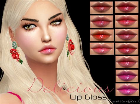 The Sims Resource Delicious Lipgloss By Baarbiie Giirl Sims 4 Downloads