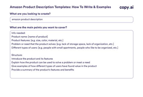 Amazon Product Description Templates How To Write And Examples