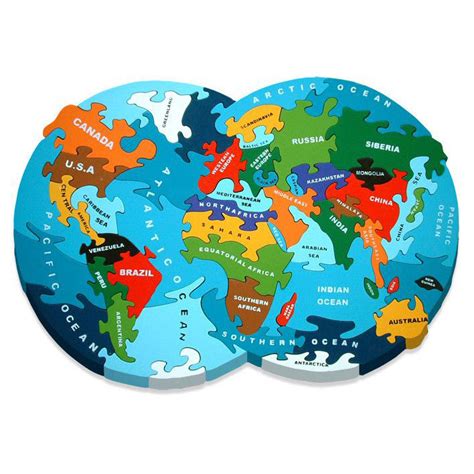 World Map Jigsaw Puzzle For Adults Map