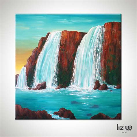 Sedona Waterfall Painting Liz W Fine Art