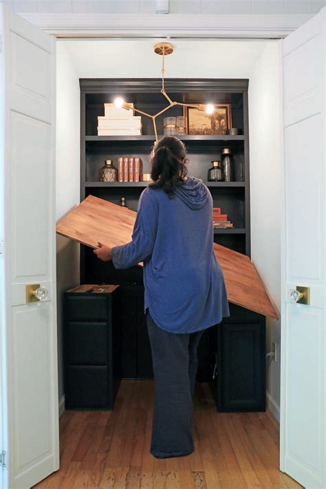How To Turn A Closet Into An Office Nook Home Made By Carmona