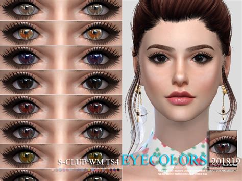 The Sims Resource S Club Wm Ts4 Eyecolors 201819