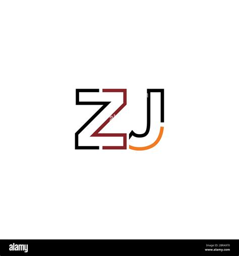 Letter Zj Logo Icon Design Template Elements Stock Vector Image And Art