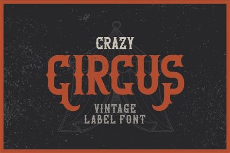 Circus Typography Circus Designs Best Circus Fonts Dusty Circus Font Western Circus Font