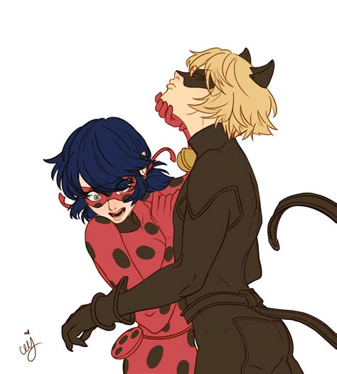 Cat Noir And Ladybug Fanart Posted By Michelle Anderson
