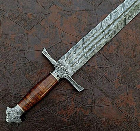 Handmade Custom Damascus Steel Sword 30 Inches With Sheeth Etsy