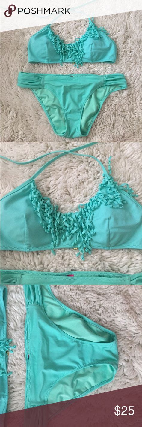 Vs Seafoam Teal Bikini Teal Bikini Bikinis High Neck Bikinis My XXX