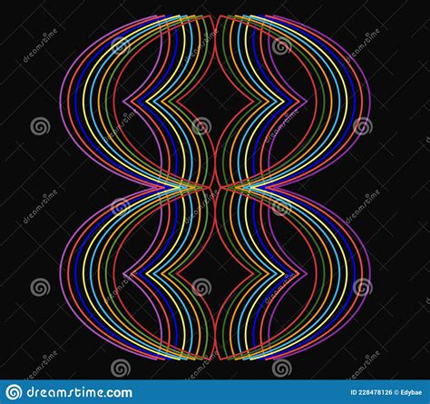 Image Of Colourful Puzzle Pieces Falling Over Orange Spinning Stripes