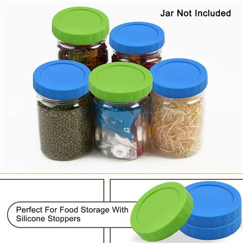 colored plastic mason jar lids wide mouth mason ball canning jars food storage replacement 8
