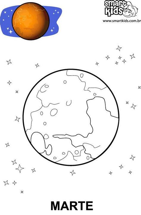 Tan sólo imprime esta imagen del sistema solar que será de gran utilidad para los más pequeños del hogar. proIsrael: Planetas Marte Dibujo