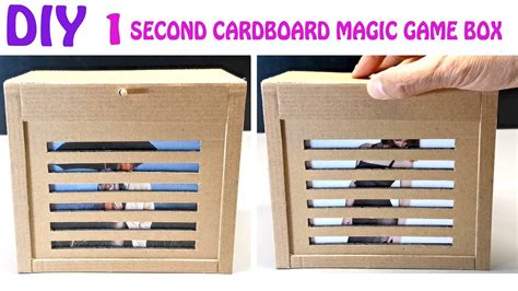 How To Make Magic Game Box From Cardboard At Home Diy Cardboard Magic