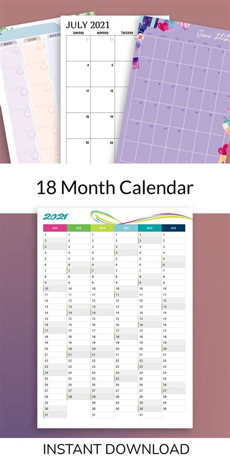 Simple Monthly Calendar 2022 2023 January December Etsy Planner