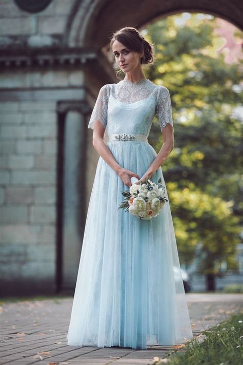 35 Trendy And Romantic Blue Wedding Gowns Weddingomania