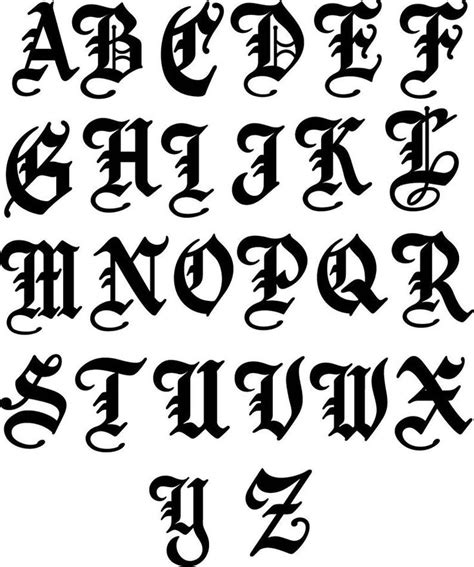 Single Old English Metal Letter Etsy Lettering Lettering Alphabet