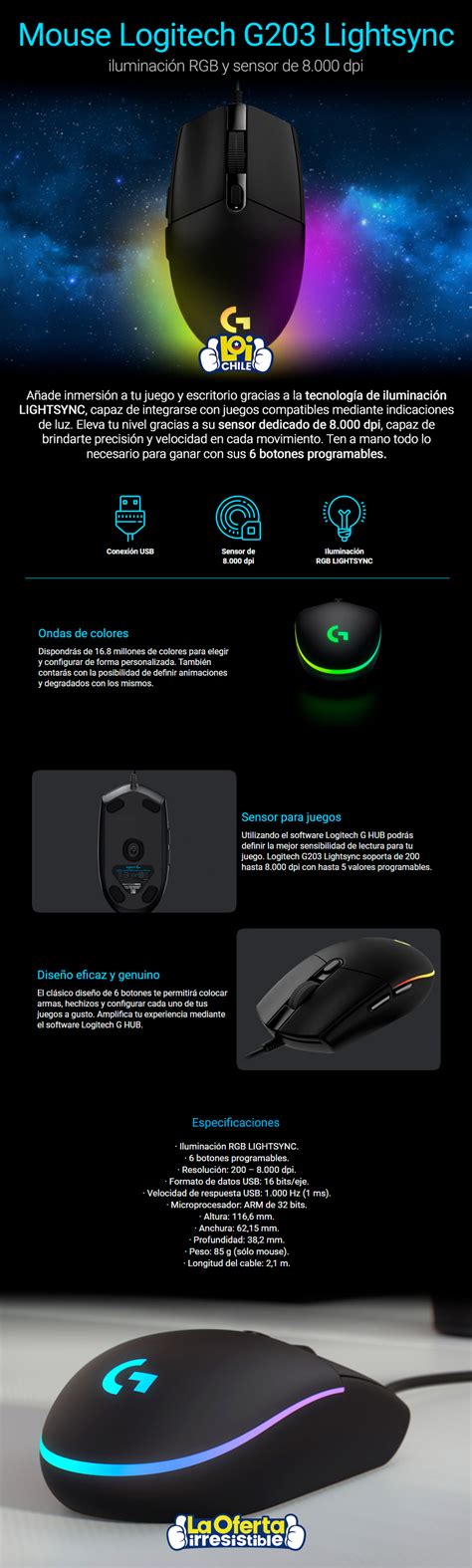Logitech ensures that the prodigy g203 can register 1,000 reports per second to a pc, or about eight times faster than a standard mouse. Logitech G203 Software 32 Bits : Mouse Gamer Logitech G203 8000dpi Rgb Lightsync Negro Usb Pc ...