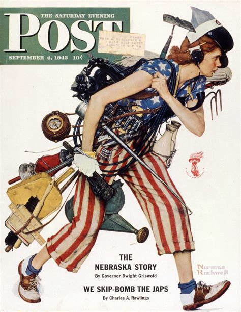 Liberty Girl Norman Rockwell 1943 Cover Illustration For The
