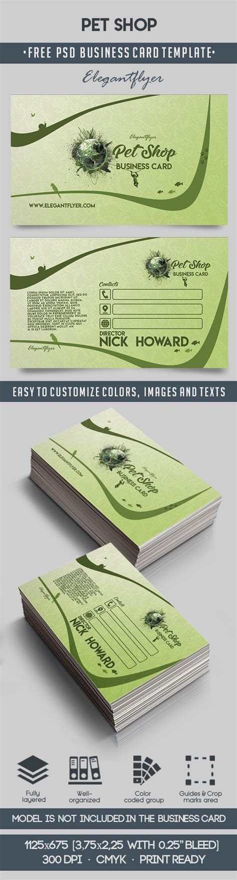 Safe, secure, online shopping for essential pet products. Pet Shop - Free Business Card Templates PSD