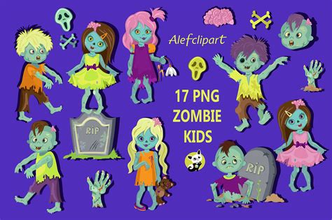 zombie girl vector clip art illustration with simple gradients clip art library