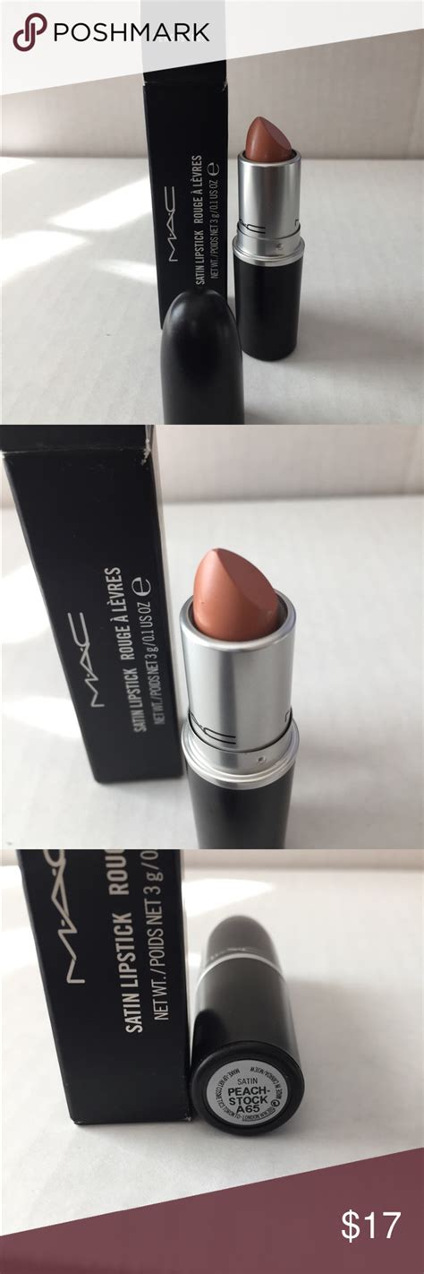 Mac Satin Lipstick Peachstock Satin Lipstick Lipstick Makeup Cosmetics