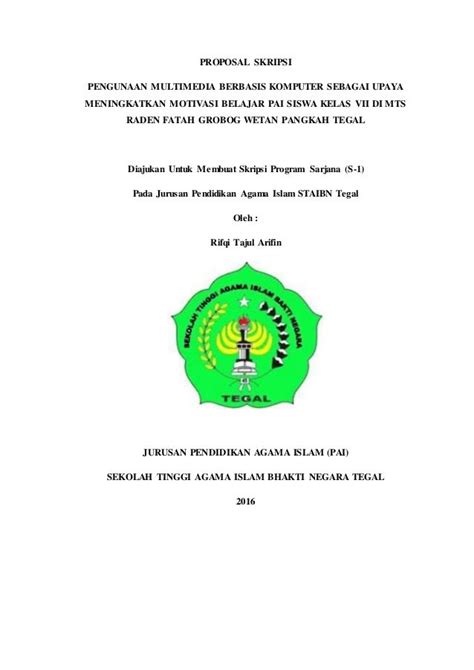 Contoh Proposal Skripsi Bahasa Inggris Kualitatif Pdf Connectorpasa