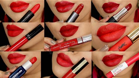 maybelline red lipstick swatches