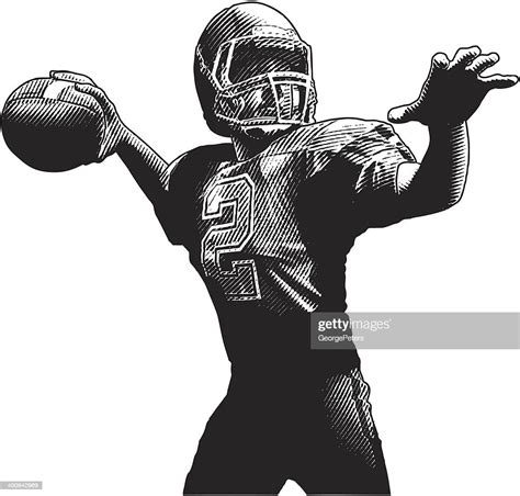Quarterback Passing High Res Vector Graphic Getty Images