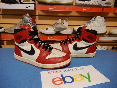 Vtg Og 1985 Nike Air Jordan 1 Chicago 95 Wearable Authentic Not Retro