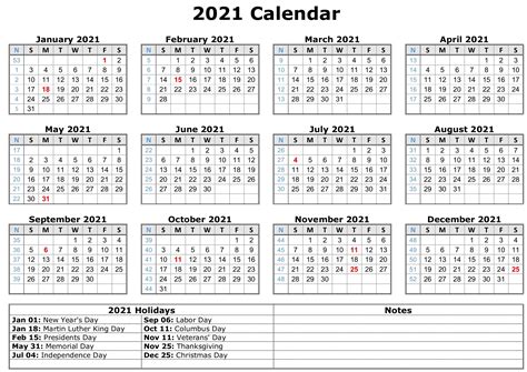 12 Month 2021 Calendar Printable Pdf Free Letter Templates