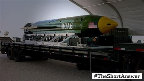 Why Us Dropped ‘mother Of All Bombs On Isis