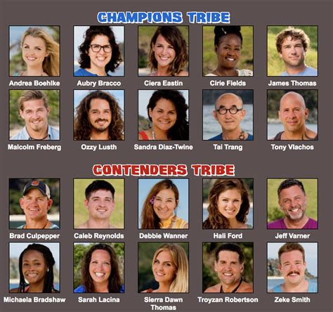 Survivor Game Changers in the theme of Champions vs Contenders : survivor