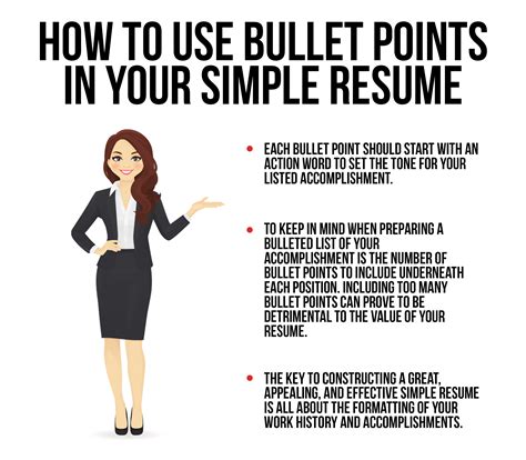 Don't worry, we've got all the answers to your questions, it's just a matter of choosing the right cv sample format. Simple Resume Format | Using Bullet Points In Your Simple ...