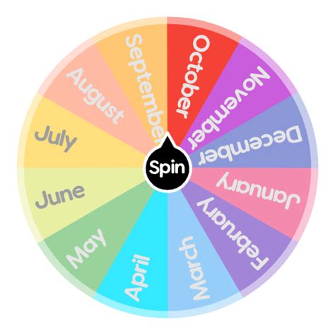 Best Birthday Month 🎉🎊🎁 Spin The Wheel Random Picker