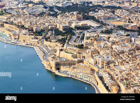 Aerial Views Of Floriana Valletta Malta Stock Photo Alamy