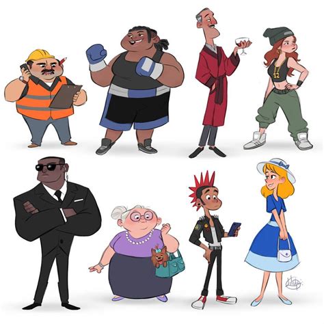 Cartoon Characters Personajes Character Design Animation Cartoon Character Design