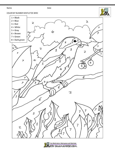 23 Coloring By Number Worksheets Free Coloring Pages