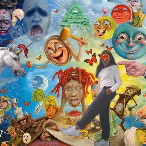My trippie redd album's tier listopinion (i.redd.it). Trippie Redd Album Cover Painting