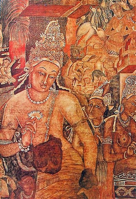 Boddhisattva Padmapani Reprint Of Ajanta Cave Painting India