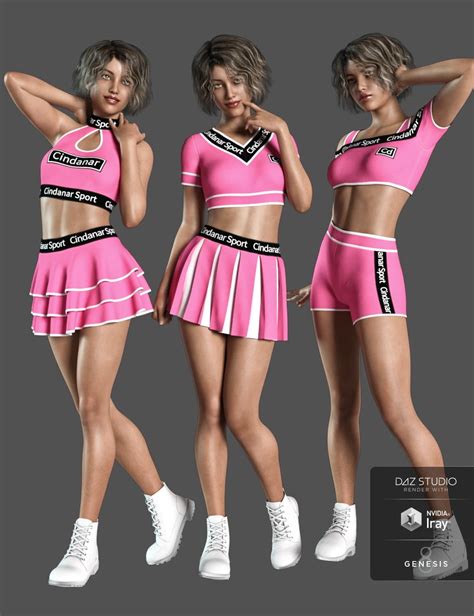 DForce Cheerleader Outfit For Genesis 8 Female S Freebies Daz 3D