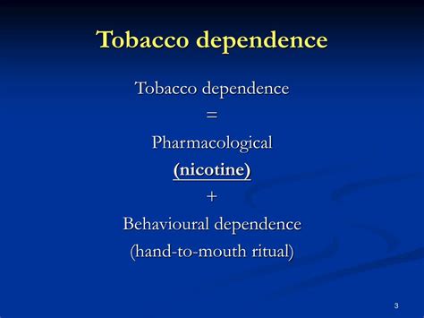 Ppt 1 Tobacco Addiction And Nicotine Dependence 2 Nicotine Replacement Therapy And Treatment