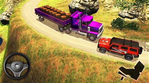 Offroad Cargo Trailer Truck Driver Hill Driving Android Gameplay